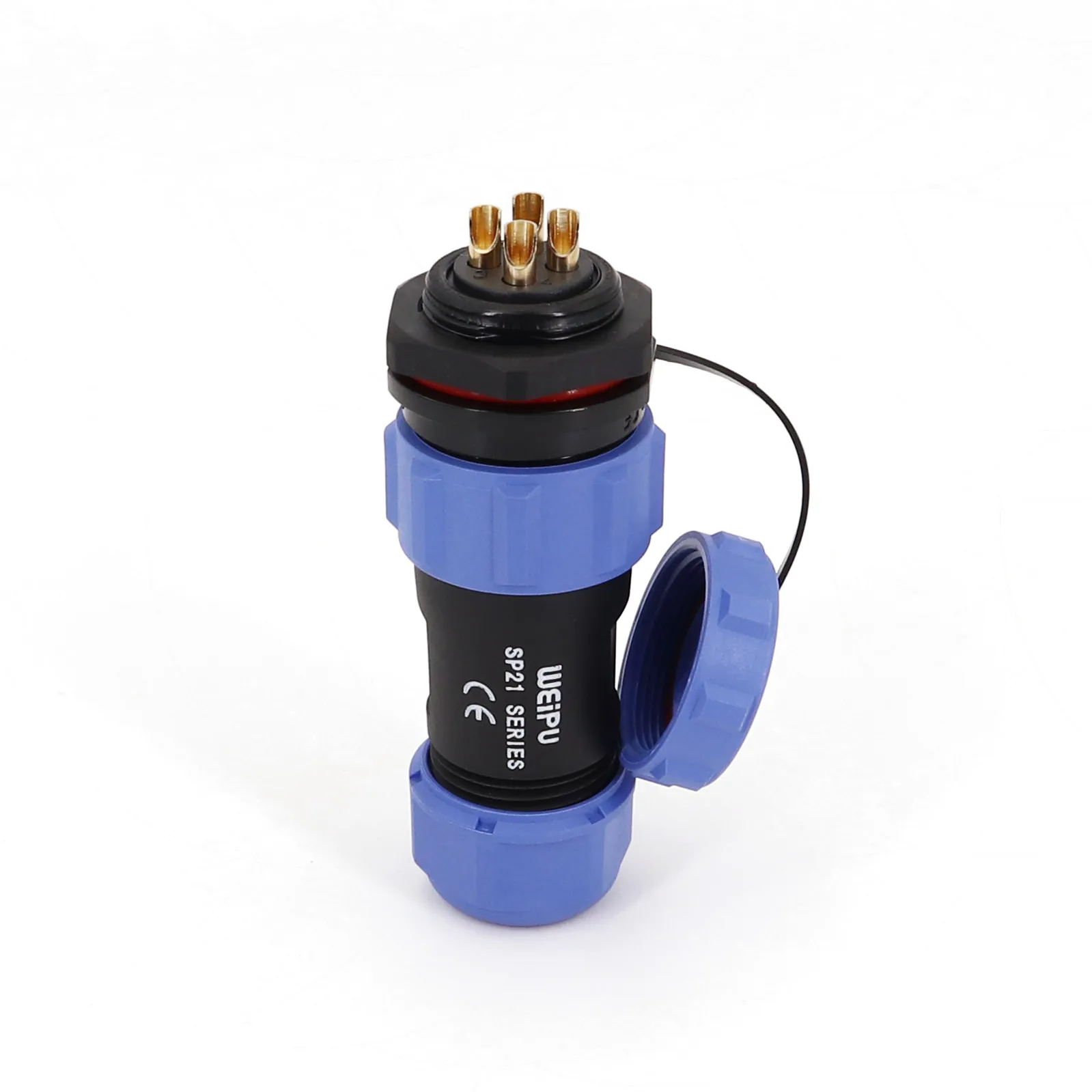 Weipu SP21 Chassis Panel Mount Waterproof IP68 Circular Aviation Plug Cable Connector