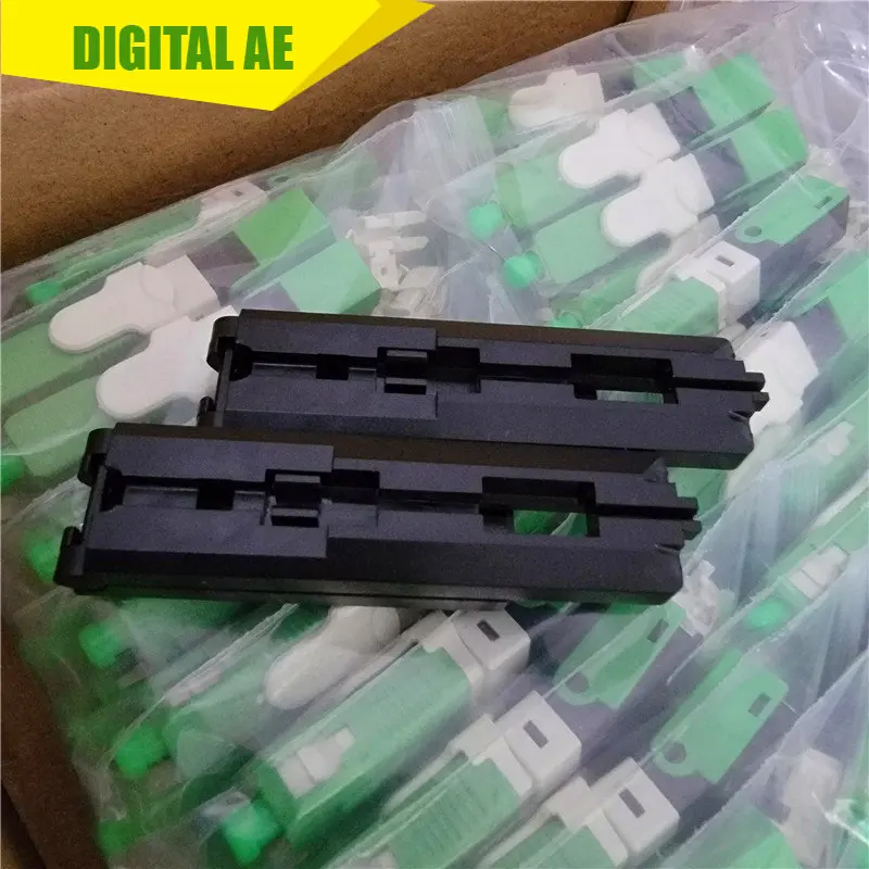 100pcs FTTH Connector SC APC Fiber Optical Quick Connector SC Green Cold Connector Sub-cable Leather Wire Connector T2