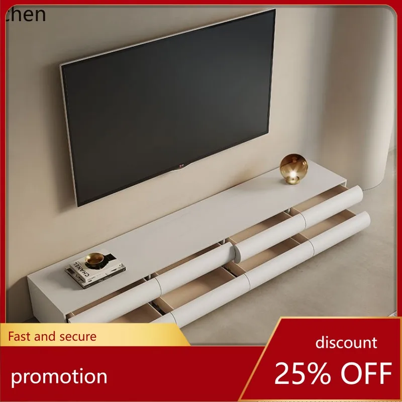 

LXC Lacquered Solid Wood TV Cabinet Creative Art Living Room Audiovisual Cabinet Modern Minimalist Small Apartment