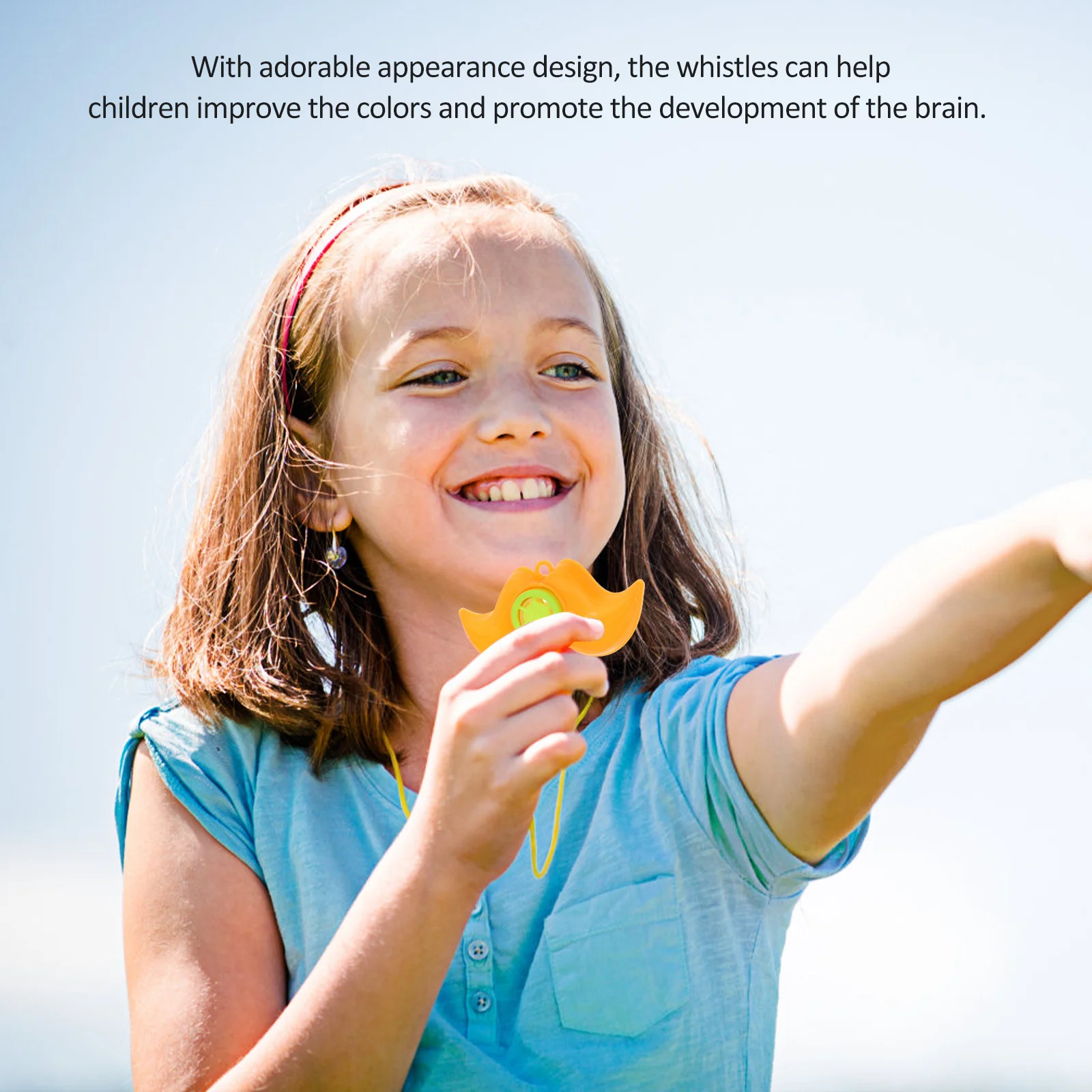 

50Pcs Novel Children Whistles Cartoon Beard Party Noisemakers Birthday Favors Christmas Goodie Bag Fillers