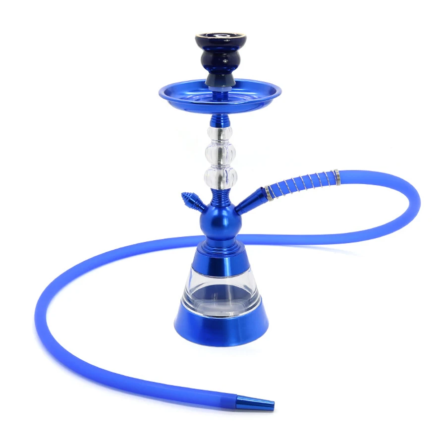 Colorful Hookah Kit Acrylic Portable Aluminum Chicha Hookah For Party Smoking Pot Detachable Smoking Hookah Set