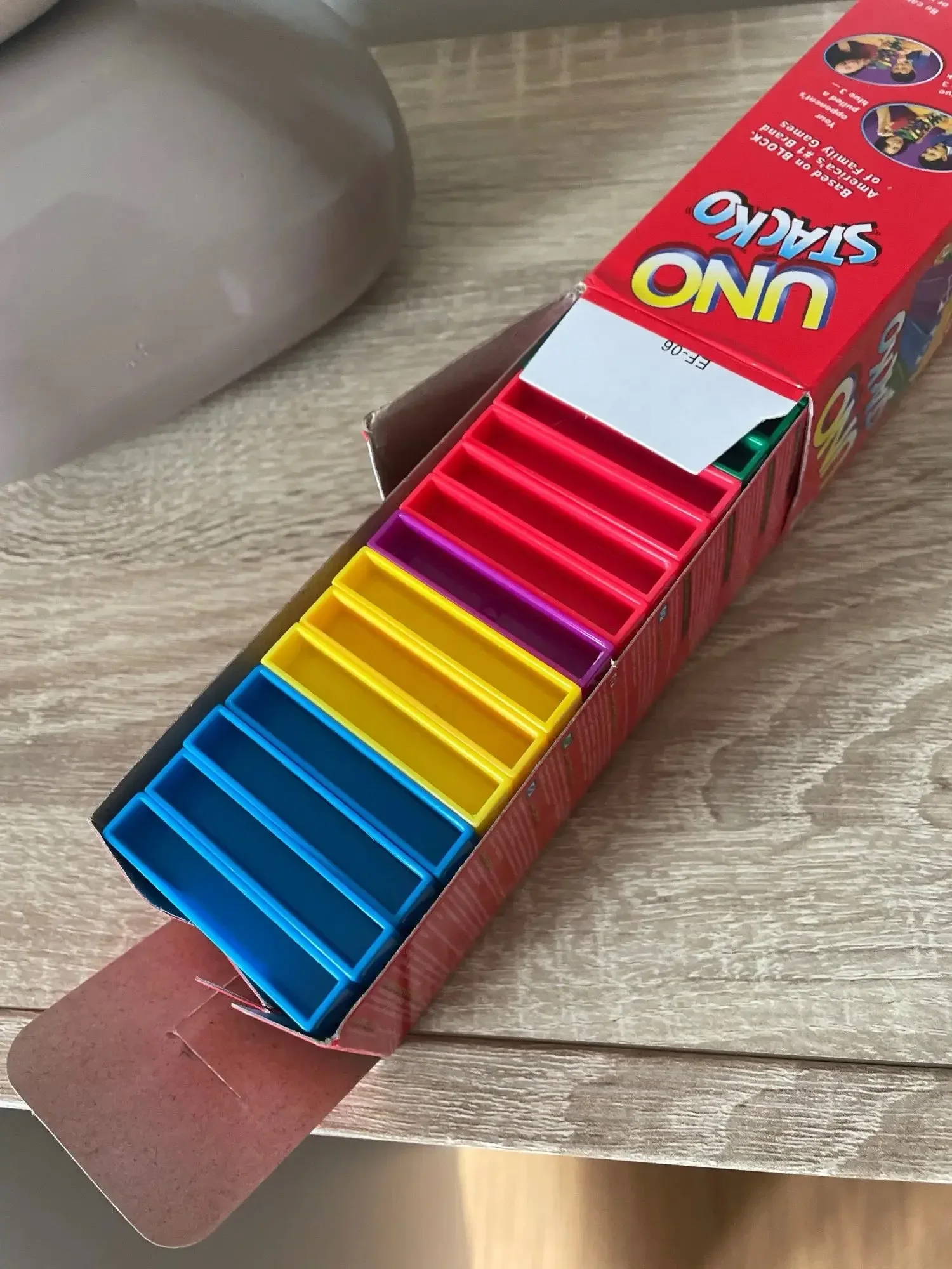 حار Stacko UNO ورق مقوى ألعاب الأسرة الترفيه بوكر حفلة التعليم المبكر لغز مكدسة لعبة أوراق اللعب هدية عيد ميلاد #6