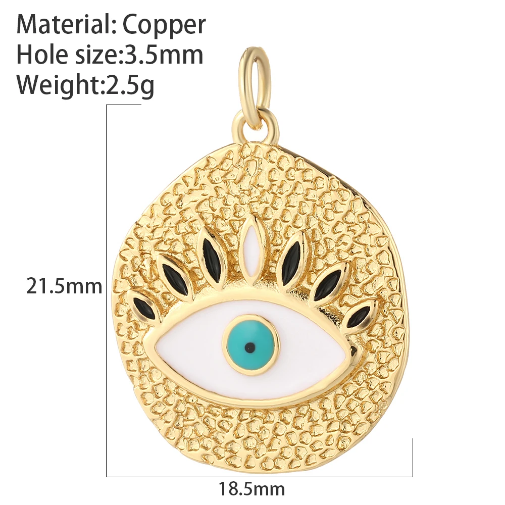 Evil Blue Eyes Charm Women\'s Gothic Mary Devil\'s Eye Jewelry DIY Bracelet Necklace Keychain Earrings Jewelry Amulet