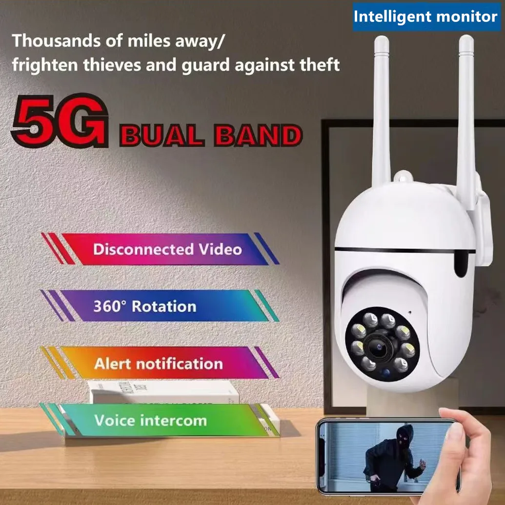Wireless WIFI mobile phone remote monitor camera alarm notification bidirectional voice HD full-color camera guarding security