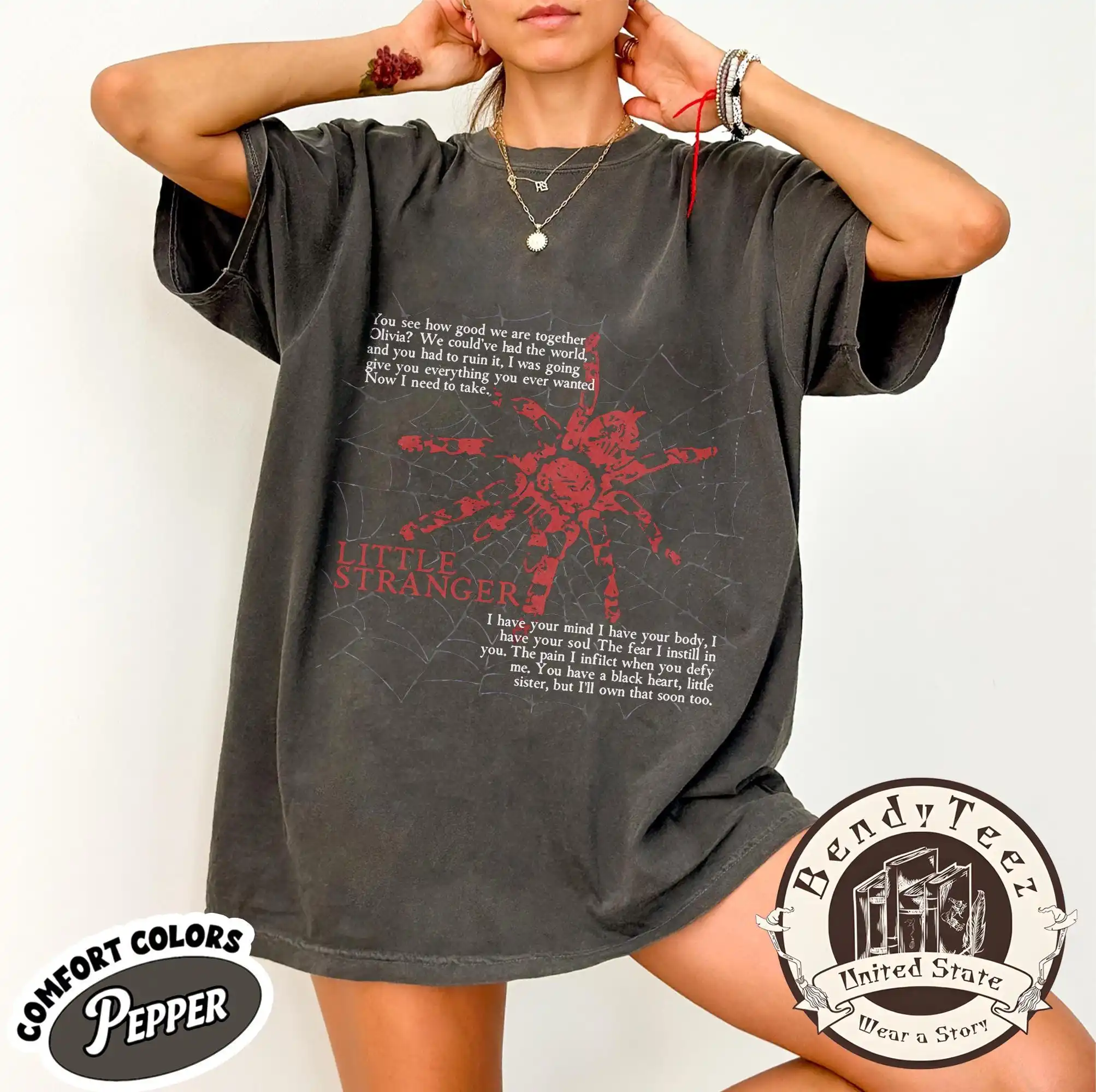 Little Stranger Bookish T-shirt By Malachi Vize, Run Little Shirt, Dark Romance, Leigh Rivers Inspired Tee Shirt