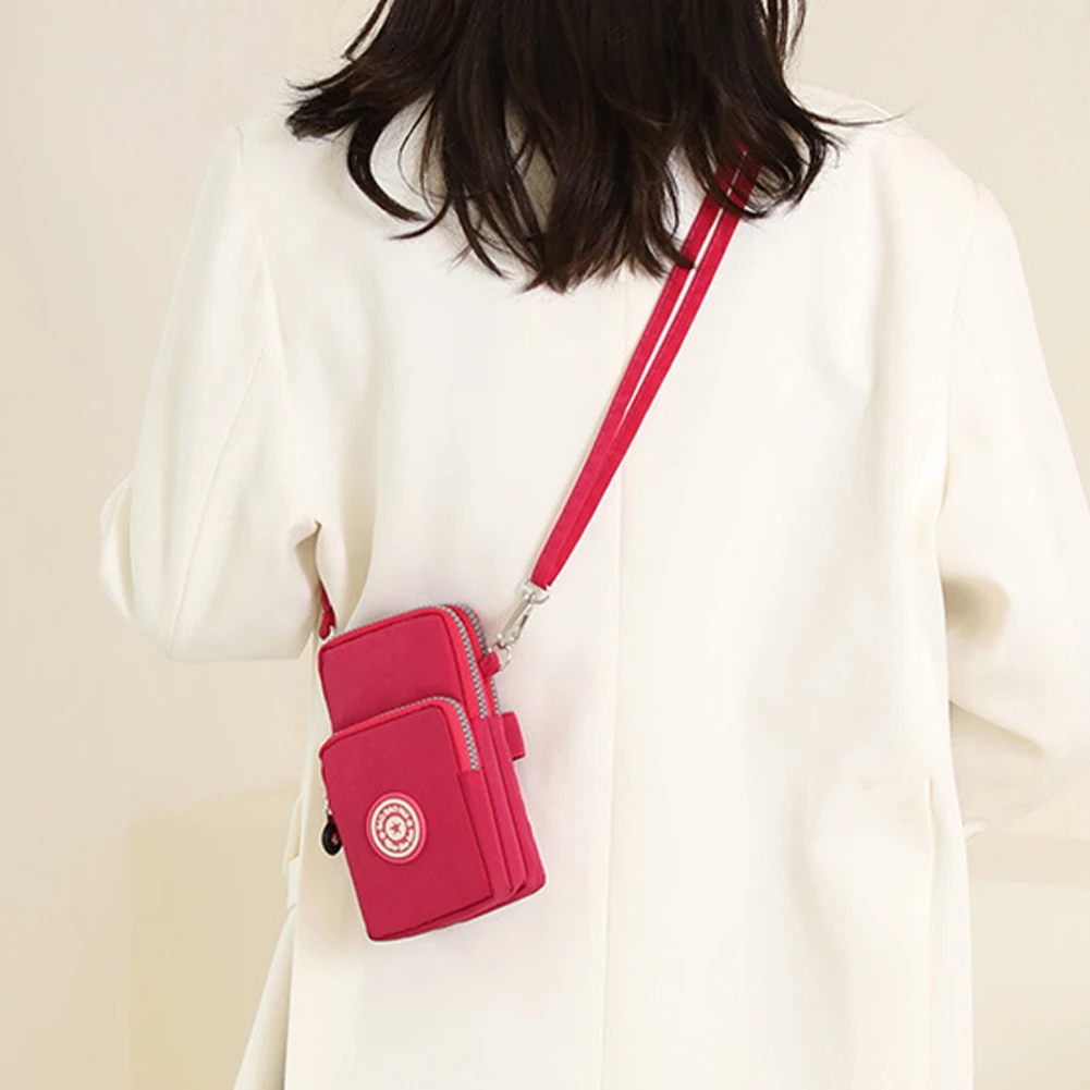 Nylon Small Crossbody Bag with Adjustable Strap Mini Cell Phone Bag Multi Pocket Wallet Purse for Women Travel Festival Gifts - view 6