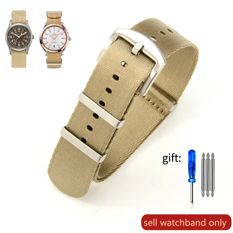 Hochwertiges Nylon-Uhrenarmband für Omega Seamaster 300 Water Ghost Party 20 mm 22 mm für Mido Rolex Tudor Militäruhrenarmband
