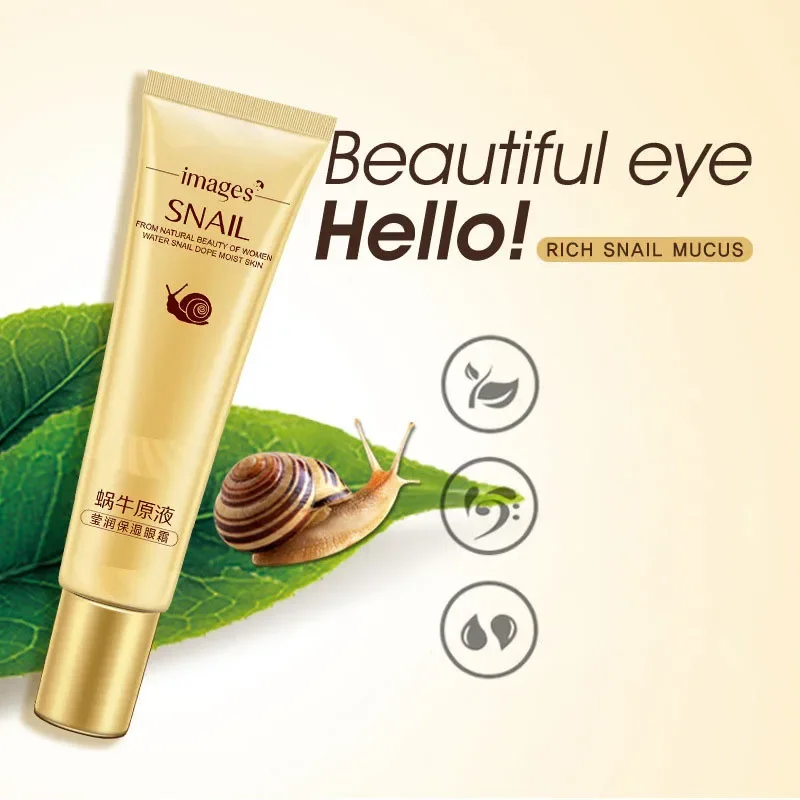 IMAGES Snail Eye Cream Whitening Moisturizing Anti-aging Wrinkle Remove Dark Circles Snail Cream