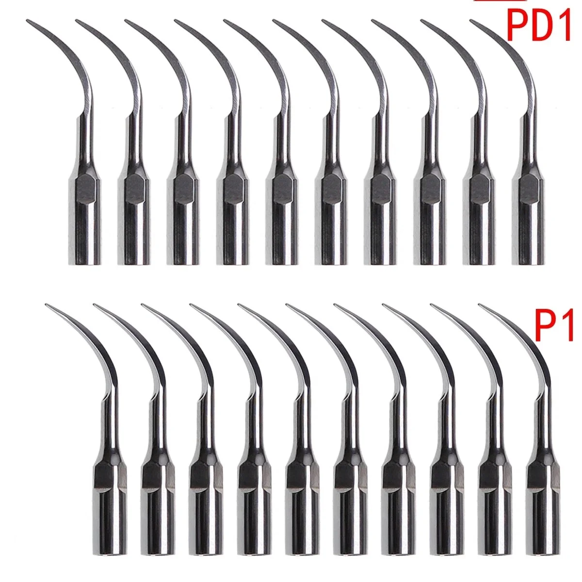 

10pcs Dental Ultrasonic Piezo Scaler Tips Fit EMS WOODPECKER/DTE SATELEC P1/PD1