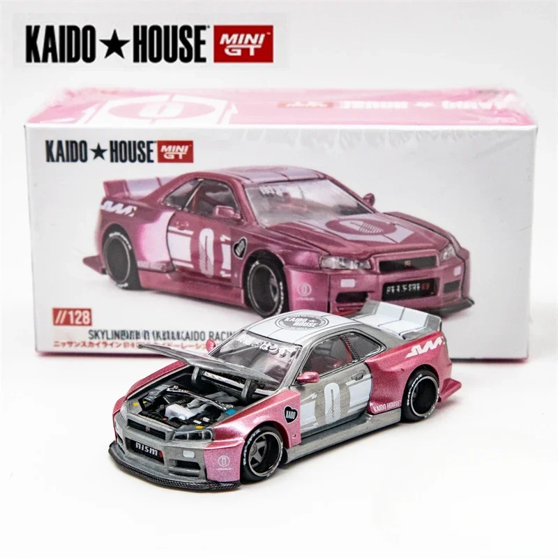 

** Чейз ** Kaido House x MINI GT 1:64 Skyline KAIDO RACING FACTORY V1 литая модель автомобиля