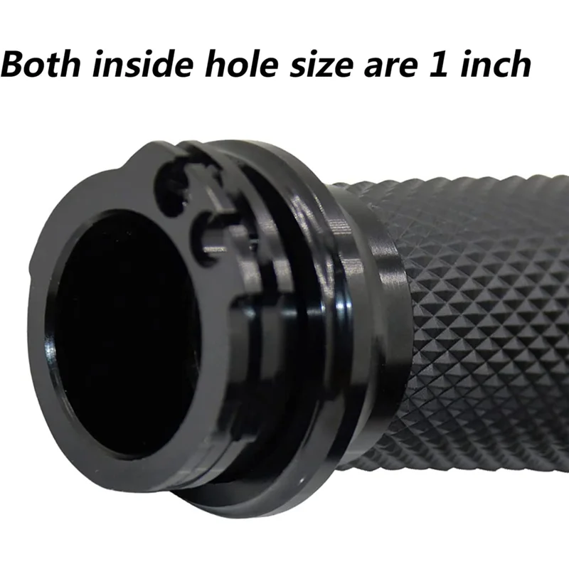 Universal 1In 25Mm Hand Grips Motorcycle Handle Bar Handlebar for Harley Touring Sportster 883 1200 XR for Suzuki Black