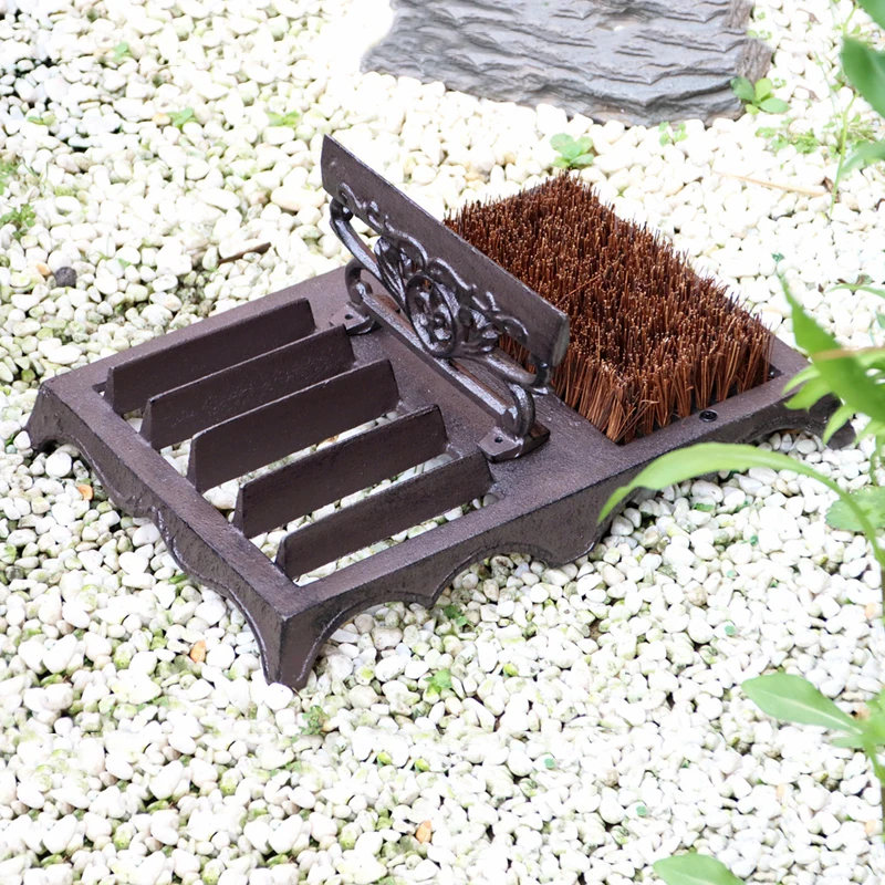 

Ретро чугунный американский лак для обуви, подошва, натирающая подушечка для ног, скребок, грязь, вход на дверь, уличное домашнее удаление пыли, очистка грязи, пульт дистанционного управления