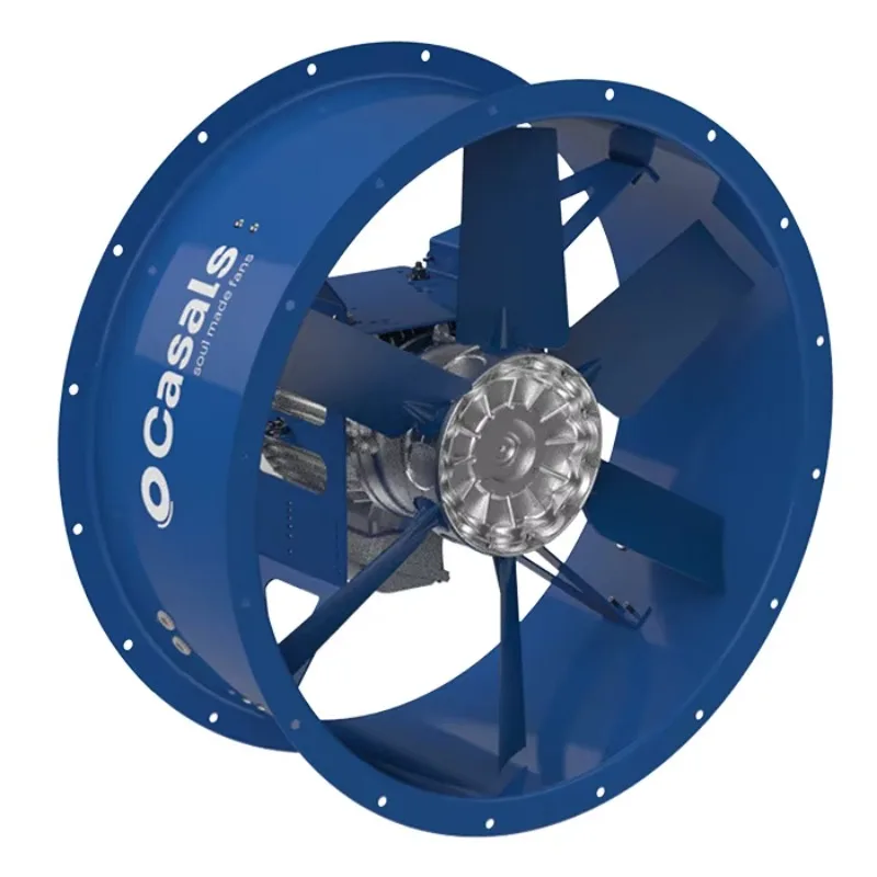 HC 71 T4/T8 (A5:6) short case axial fan with polyamide variable pitch impeller; serie flow rate up to 151000 m³/h