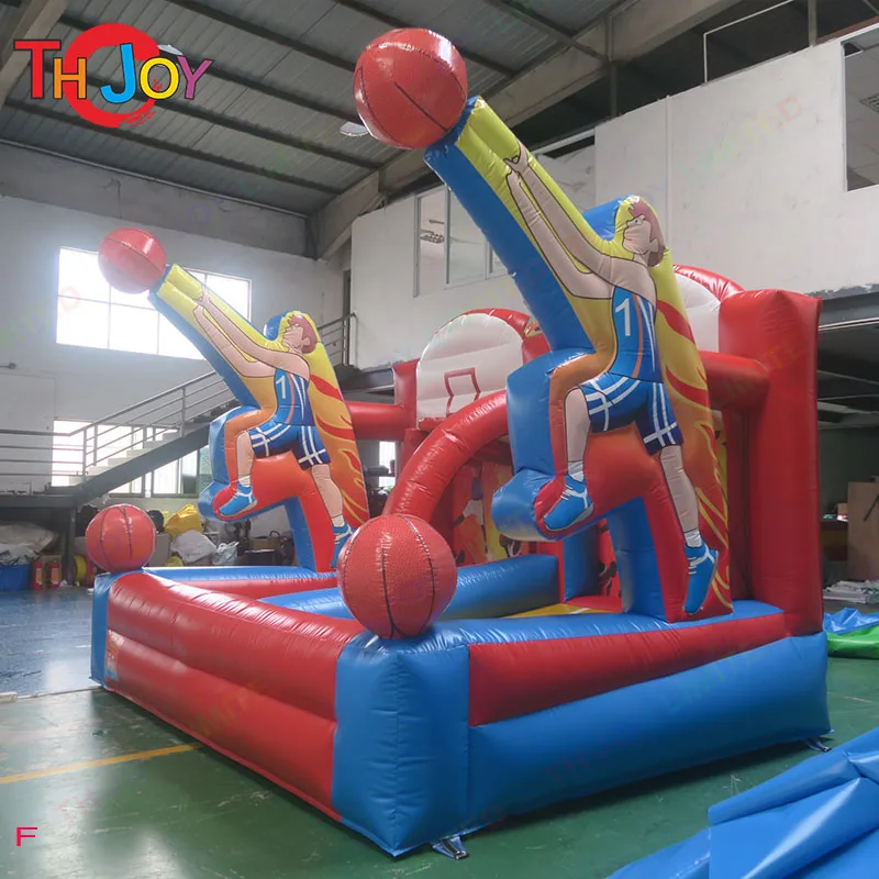 hot selling Amusement Inflatable Basketball Hoop / outdoor double basketball hoops Inflatable basketball shooting games