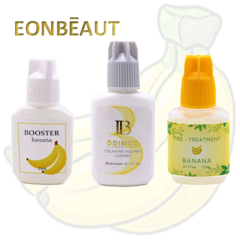 IBeauty Primer Clear Glue IB PRE TREATMENT CLEANSER 15ml Banana Booster Korea Original Eyelash Extension Professinal Clear