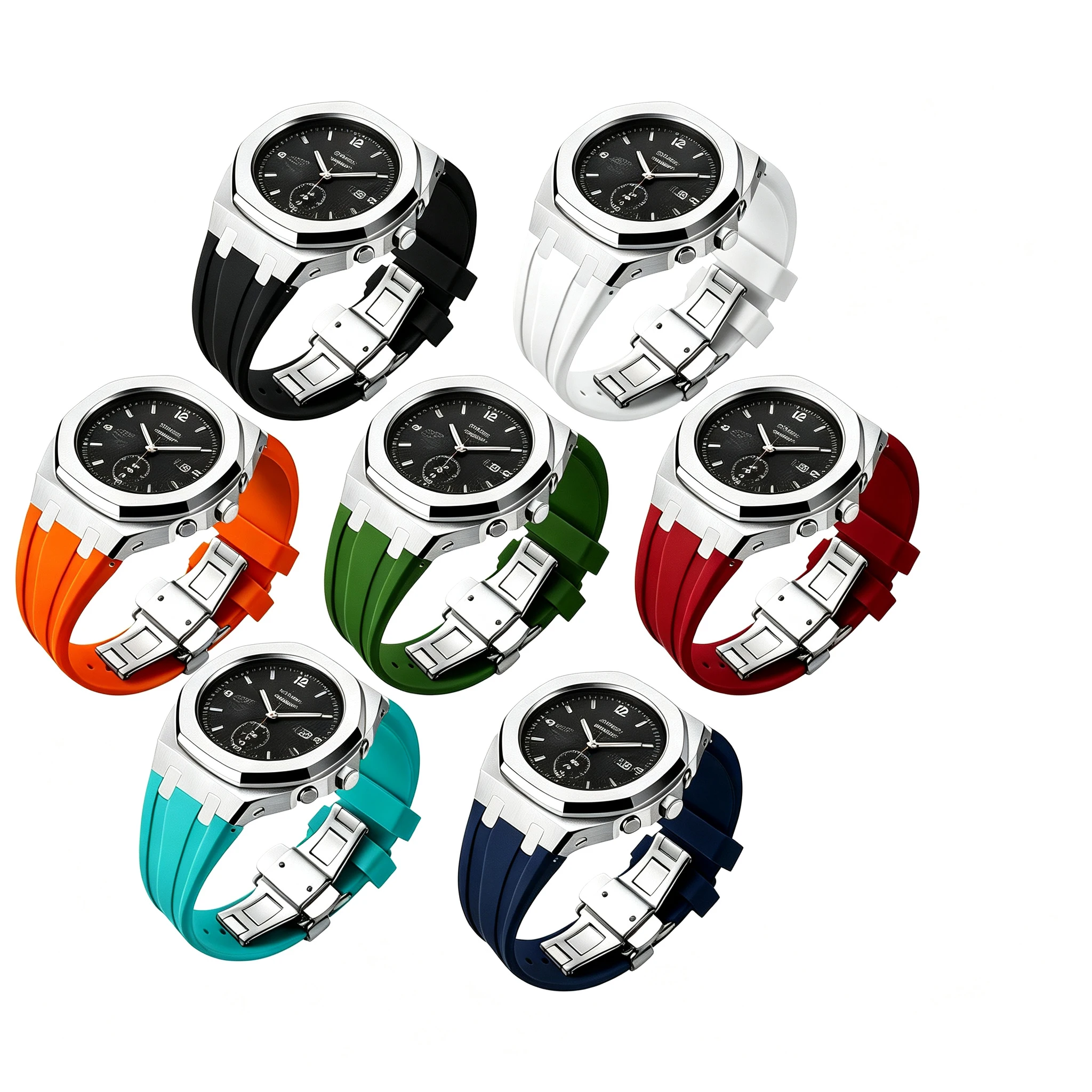 Casioak Gen4 Mod Kit Metal Case Bezel Frame for GA2100 GAB2100 GA2110 with Metal Rubber Strap Wholesale Accessory
