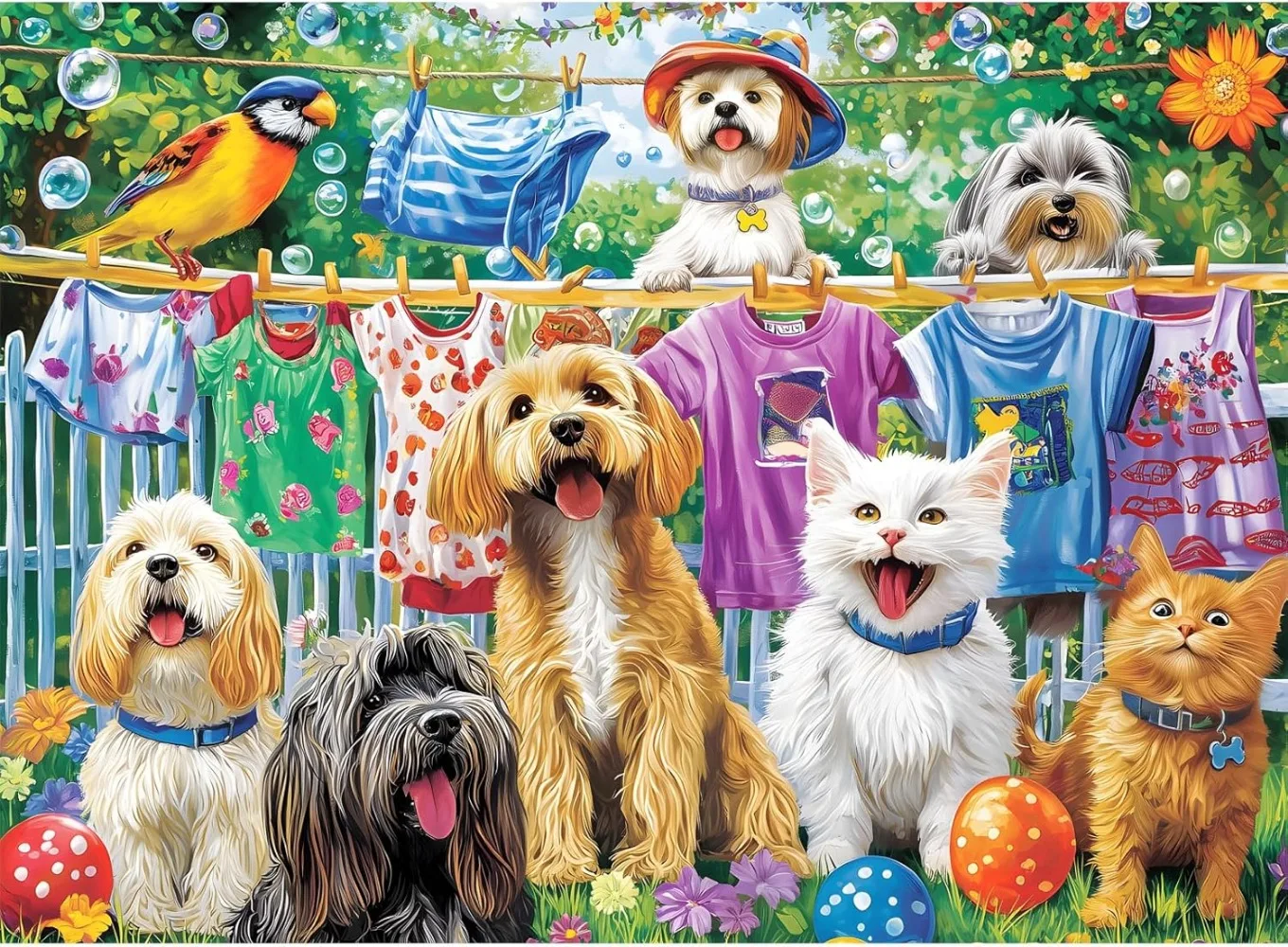 

120/300/500/1000 Piece Cute Dog Wooden Jigsaw Puzzle for Adult Landscape Puzzle Educationa Toy Challenging Game Nights Fun