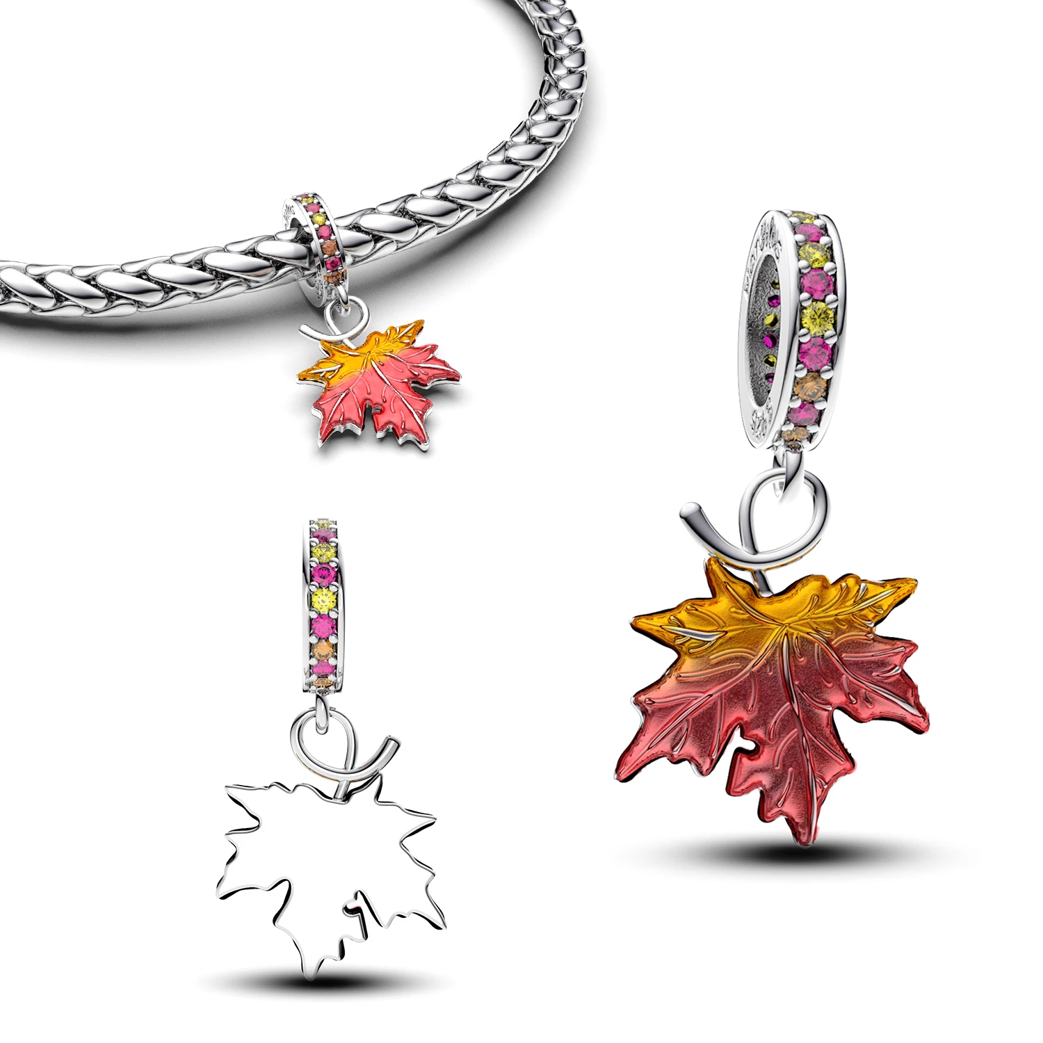 

Charms 925 Silver Caliber Fashion Jewelry Charms Woman Halloween Charms Beads Making Original Sterling Hoops Pendant Bracelet