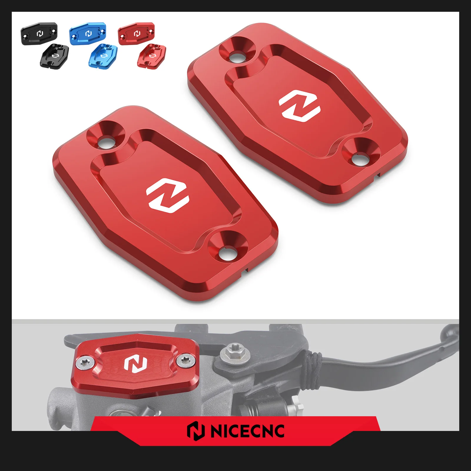 

NICECNC For 2024 GasGas EC300 EC250 EC 300 250 350F 250F 2021-2024 2023 Braktec Front Brake Clutch Fluid Reservoir Cover Cap Kit