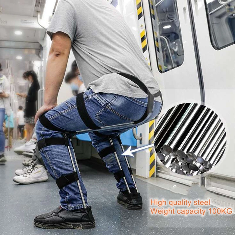 Chairless chair wearable invisible seat artifact exoskeleton chair human wearable chair magic