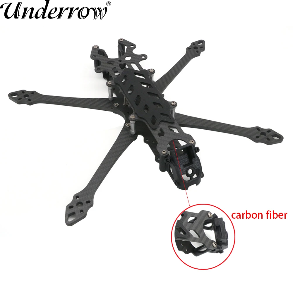 

Poisonous Bees 7 inch Carbon Fiber Freestyle FPV Drone Frame Kit Wheelbase 295mm Arm 5.0mm Suitable for Long Range Drone