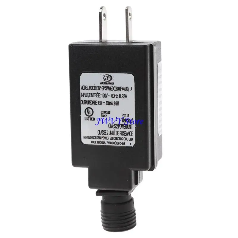 573A 4.5V LED LED Controller Class 2 Power Supply Waterproof Low US Plug for Christmas Light