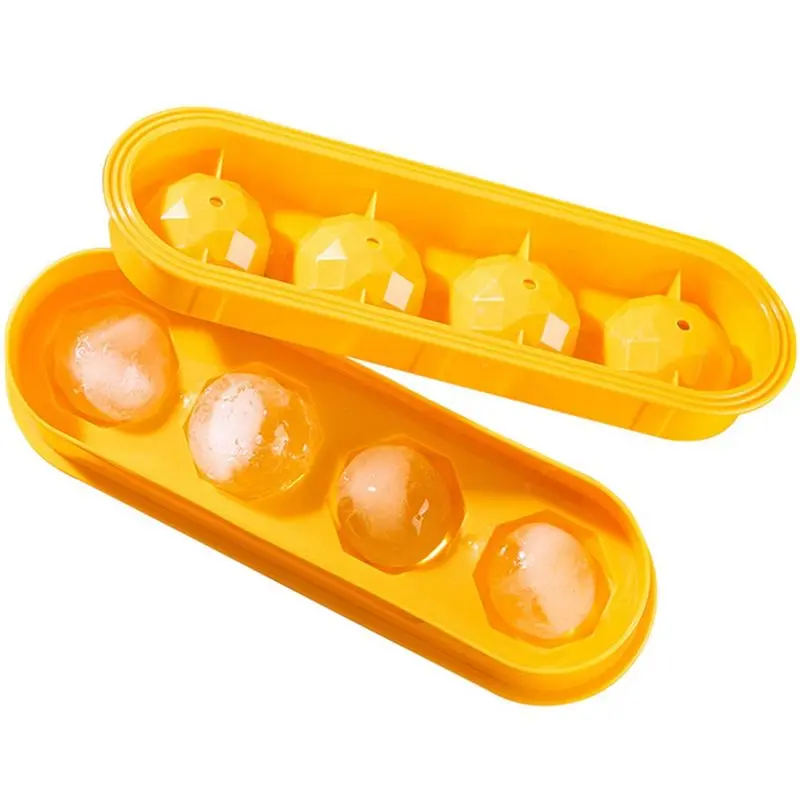 SOFT-Round Ice-Cube Tray, Reusable Easy-To-Release Ice Ball Mold Tray For Whiskey, Cocktails Ice Ball Manufacturing
