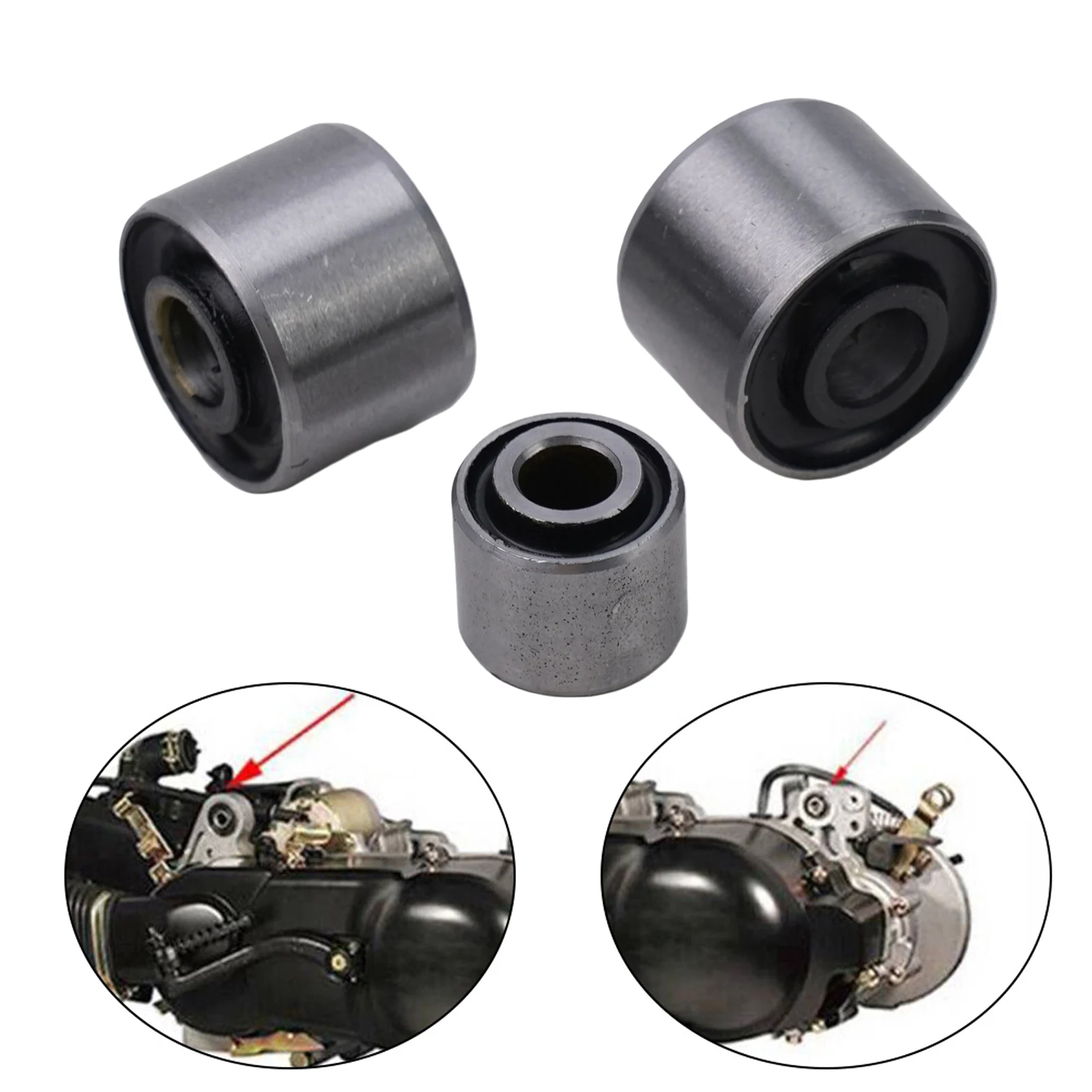 

3PC Crankcase Bushing Set for GY6 50 125CC 150CC Scooters and Mopeds High Performance Engine Mounting Solution