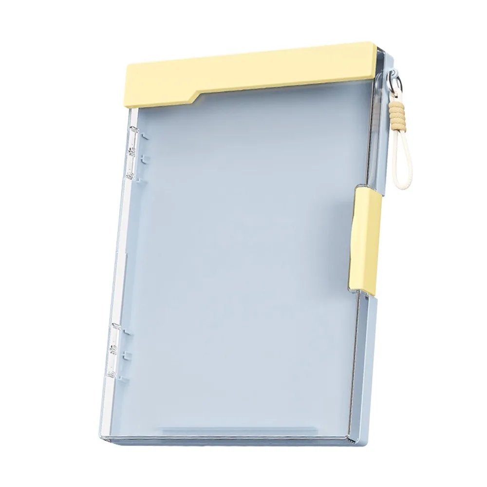 Plastic Document Storage Box Transparent Dust Proof Archive Box Multifunctional Stackable File Organizer Document Management
