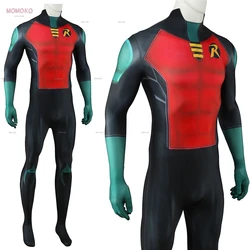 Adults Kids Anime Cartoon Teen Game Titans Superhero Robin Comic Grayson Cosplay Jumpsuit Costume Halloween Uniform Roleplay