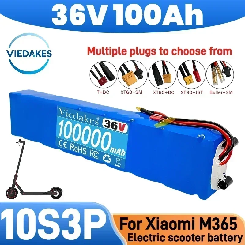 

NEW Electric Scooter Battery 10S3P 36V 100000mAh36V Battery Pack 18650 Lithiumfor M365 Electric Scooter 36v Battery Scooter❃❃❃