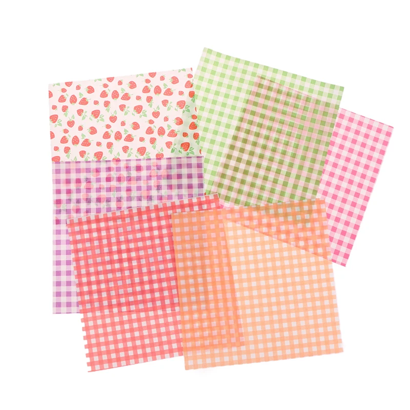 100pcs Food Waxed Paper Oil-Proof Wax Paper Bread Sandwich Burger Fries Macarons Packaging Kitchen Baking Tool Packaging Decor