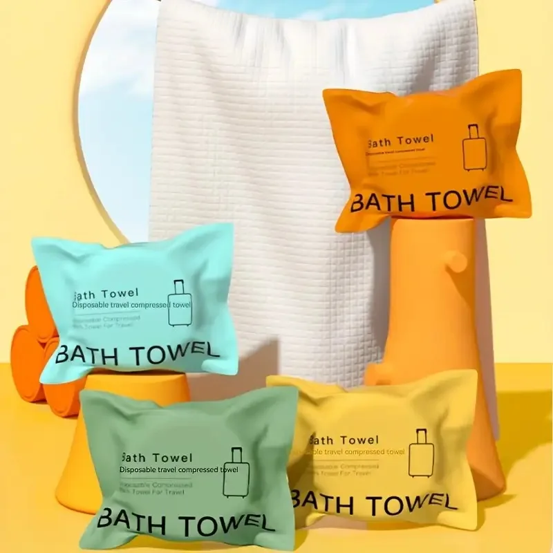 

15 шт. полотенец для ванной - сухие дорожные полотенца из ультрамягкой микрофибры с высокой впитываемостью для спортзала, спа, отеля, кемпинга, портативные одноразовые полотенца