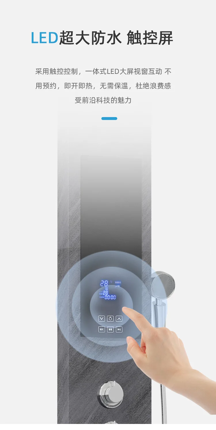 Thermostatic integrated screen for cleaning and shampooing