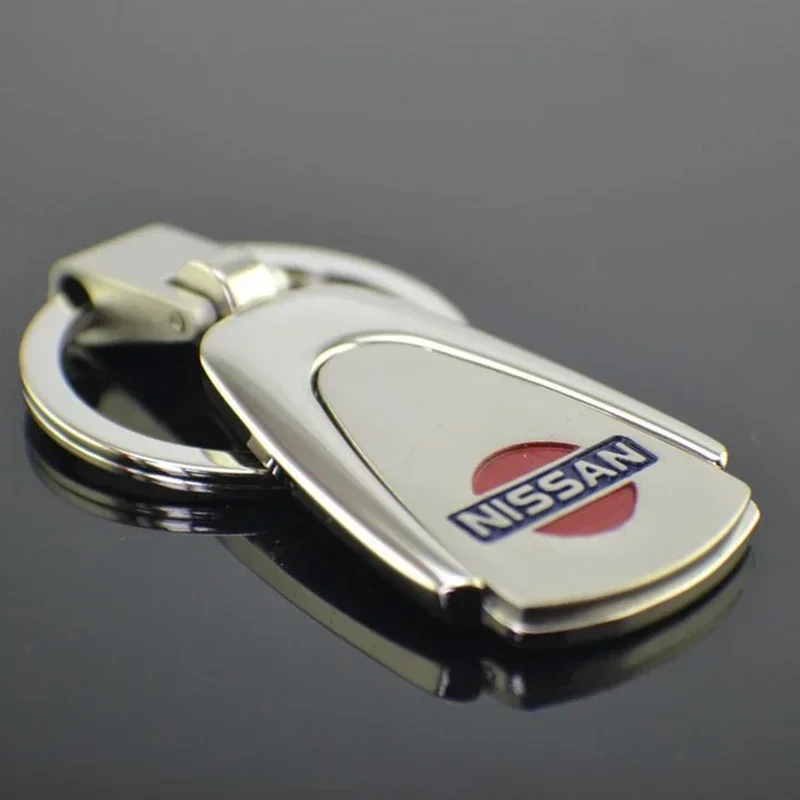 Metal Car Styling Key Chain Keyrings for Nissan Elgrand Note Leaf X-Trail Xterra Qashqai Sylphy Tiida Almera Holder Accessories