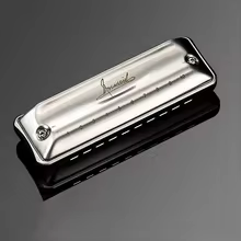 JDR Harmonica Assassin Pro Blues Harp 10-hole 20 Tone Key of C Armonica Profession Diatonic Mouth Organ Aluminum Alloy Comb Harp