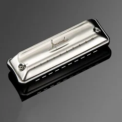 JDR Harmonica Assassin Pro Blues Harp 10-hole 20 Tone Key of C Armonica Profession Diatonic Mouth Organ Aluminum Alloy Comb Harp