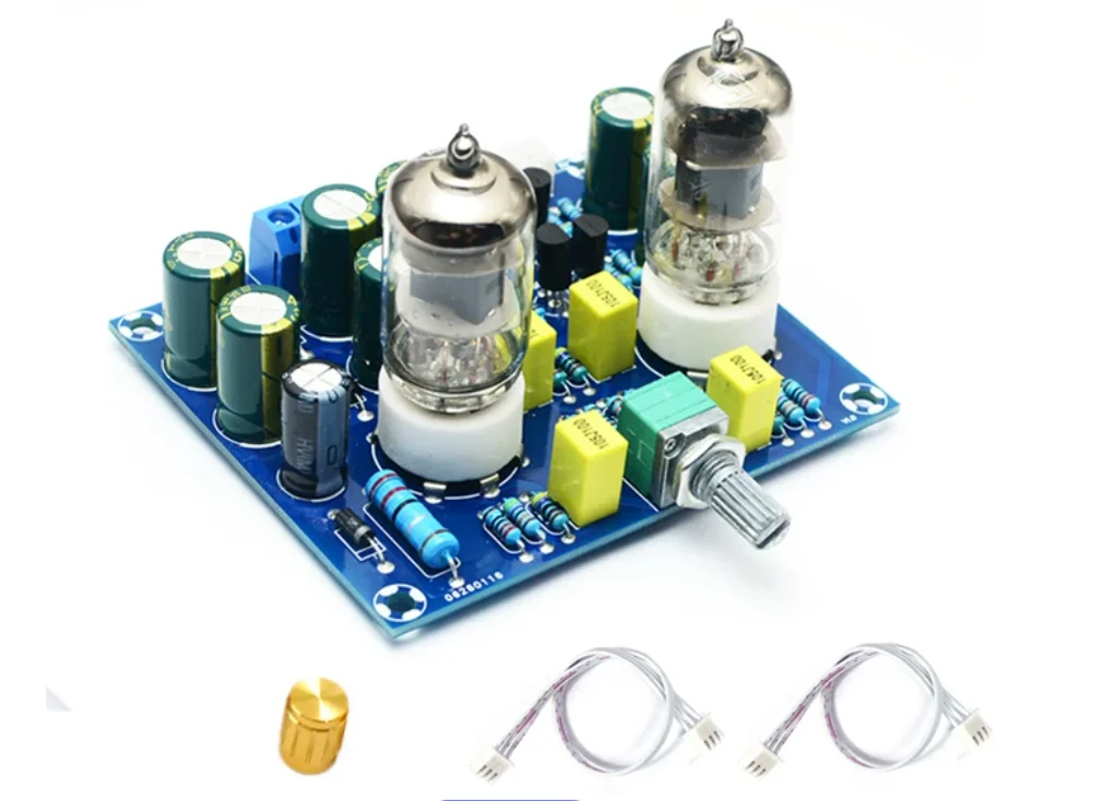 Audiophile-Grade Warm Sound 6J1 Tube Preamplifier 6J2 Tube Headphone Amplifier Effects Processor 12V AC