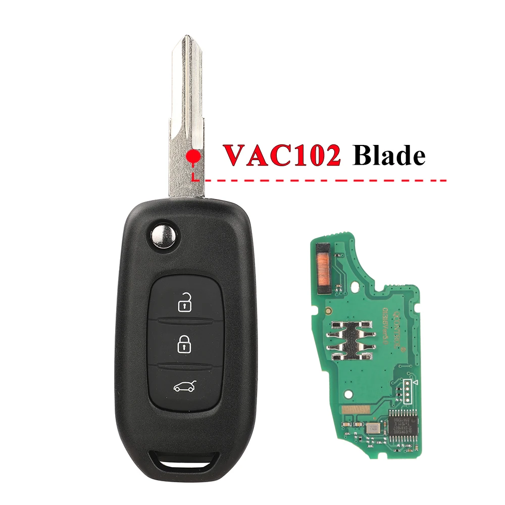 Jingyuqin 5 Stück CWTWB1G767 Funkschlüssel 433 MHz PCF7961M 4A für Renault Kadjar Captur Megane 3 Symbol Logan2 Sandero 2 Dacia Duster