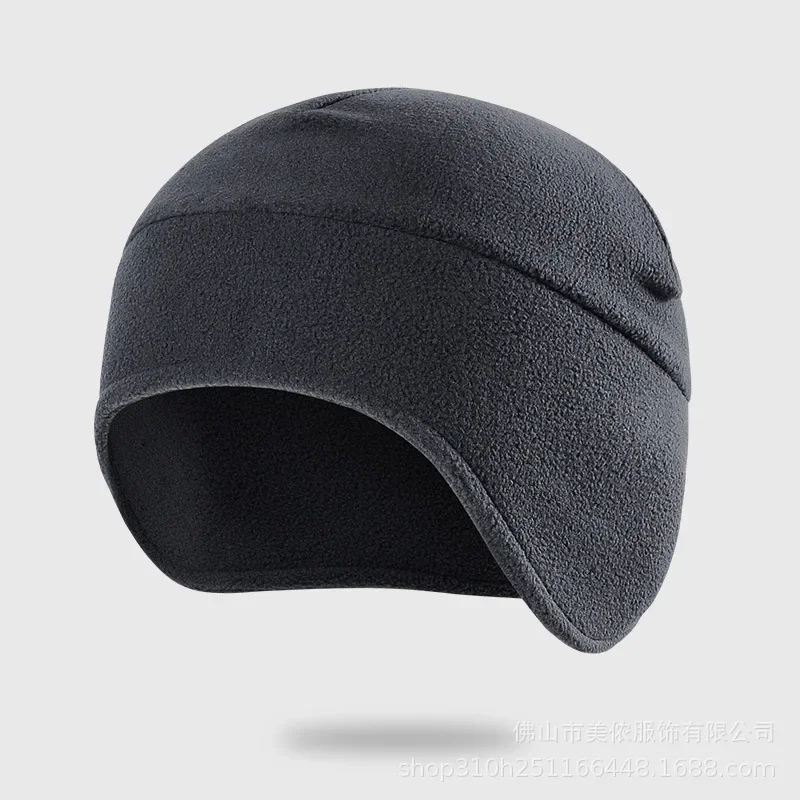 Winter Beanie Hat Warm Fleece Outdoor Cycling Ear Protection Cold Protection Keep Warm Black Caps for Men  Women