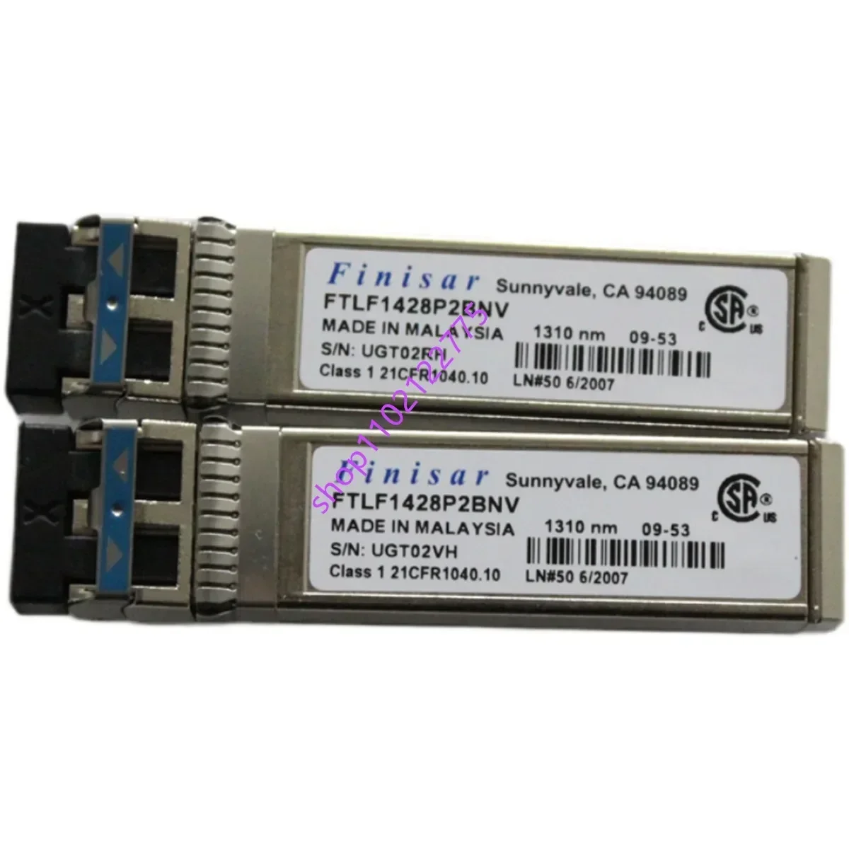 1個入り-finisar-ftlf1428p2bnv-8g-10km-1310nm-sfp-シングルモード光トランシーバー-8gスイッチ-finisar-8g-sfp