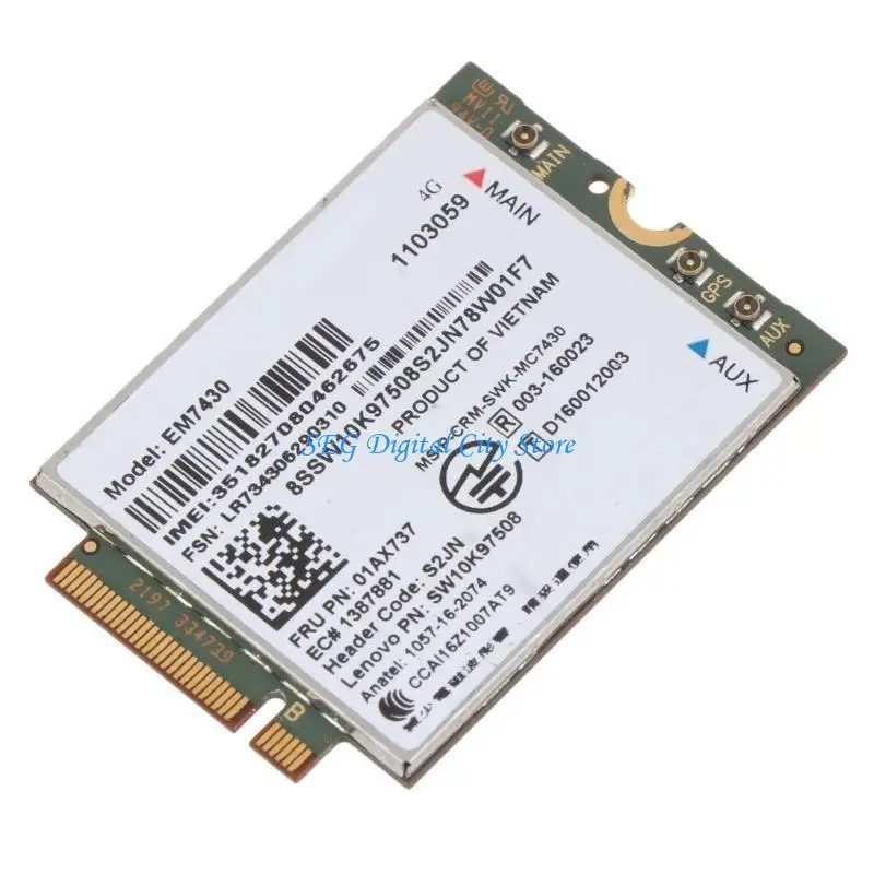 U75B EM7430 FDD/TDD LTE 4G Modulo WCDMA GNSS 4G Card per X1C Gen5 Notebook