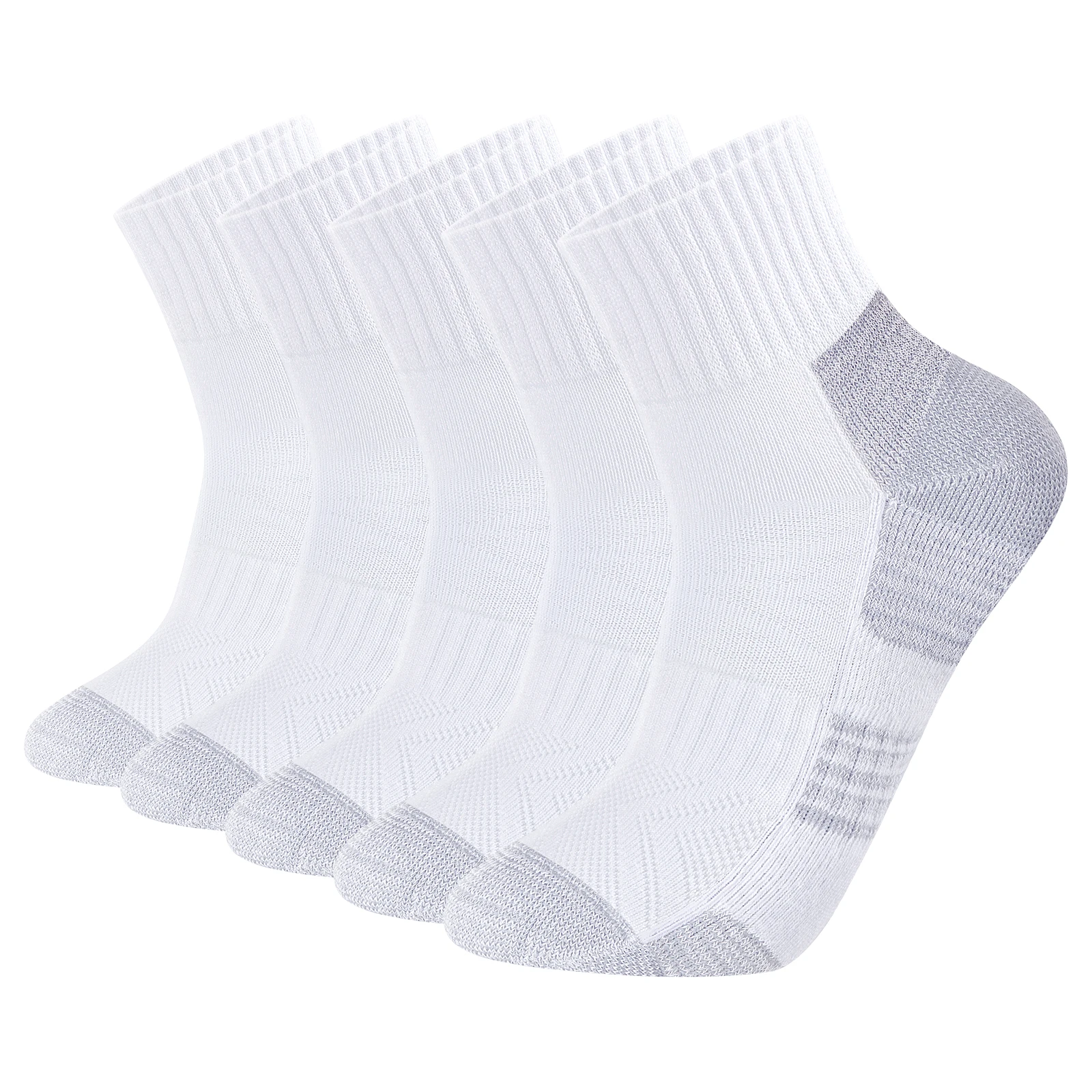 Athletic Sock Cushion - YUEDGE 여성용 발목 양말 5 쌍