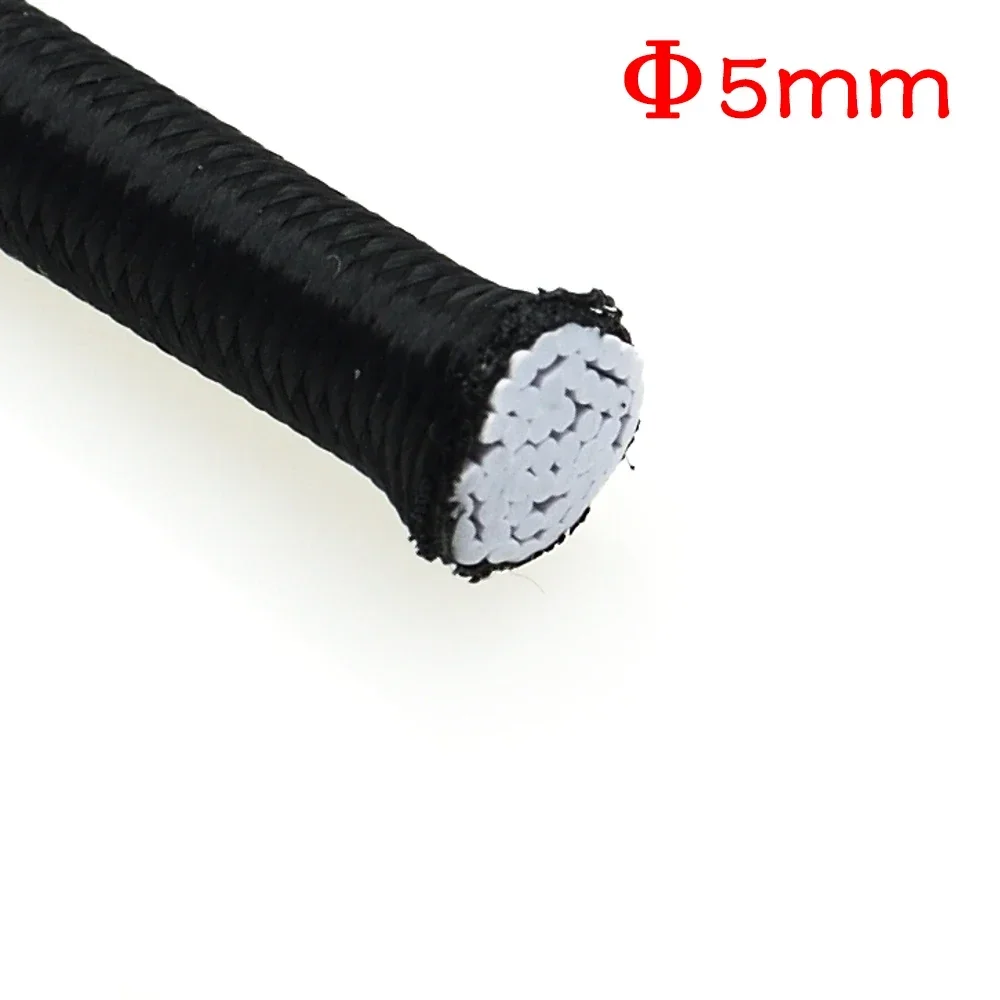 3/4/5/6/8 MM Schwarz Starke Elastische Schnur Gummiband Nähen Kleidung Handwerk liefert Gummiband Gummibänder Seil Bands Zubehör