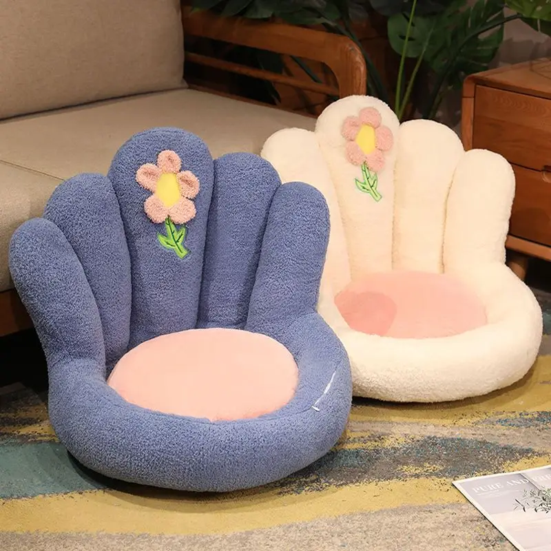 

Colorful Flower Cushion Household Bedside Sofa Backrest Integrated Chair Office Sedentary Buttocks Seat Mat Waist Protector