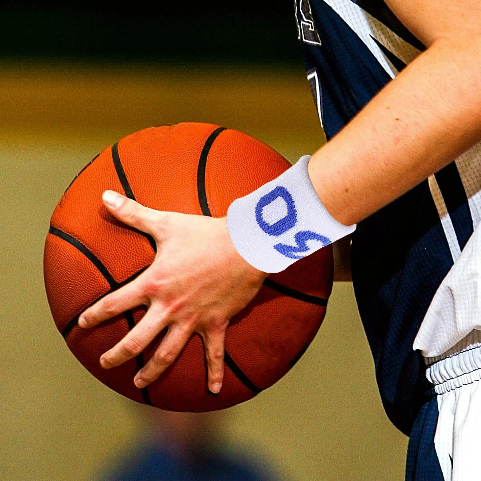 

1 Pair Sports Wrist Brace Elastic Polyester Wrist Support Brace for Running Fitness Yoga Tennis Breathable Sweatbands