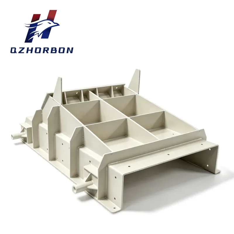 Heavy Wear Resistant Steel Trough Assembly Plate Feeder Chute Component for Rock Ore Mining Crusher Processing Equipment