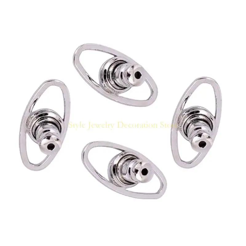 D46E 4pcs ظهورهم للقرط للآذان المتدلية ، يدعم الدعم دعم إكسسوارات مجوهرات مريحة للأذن