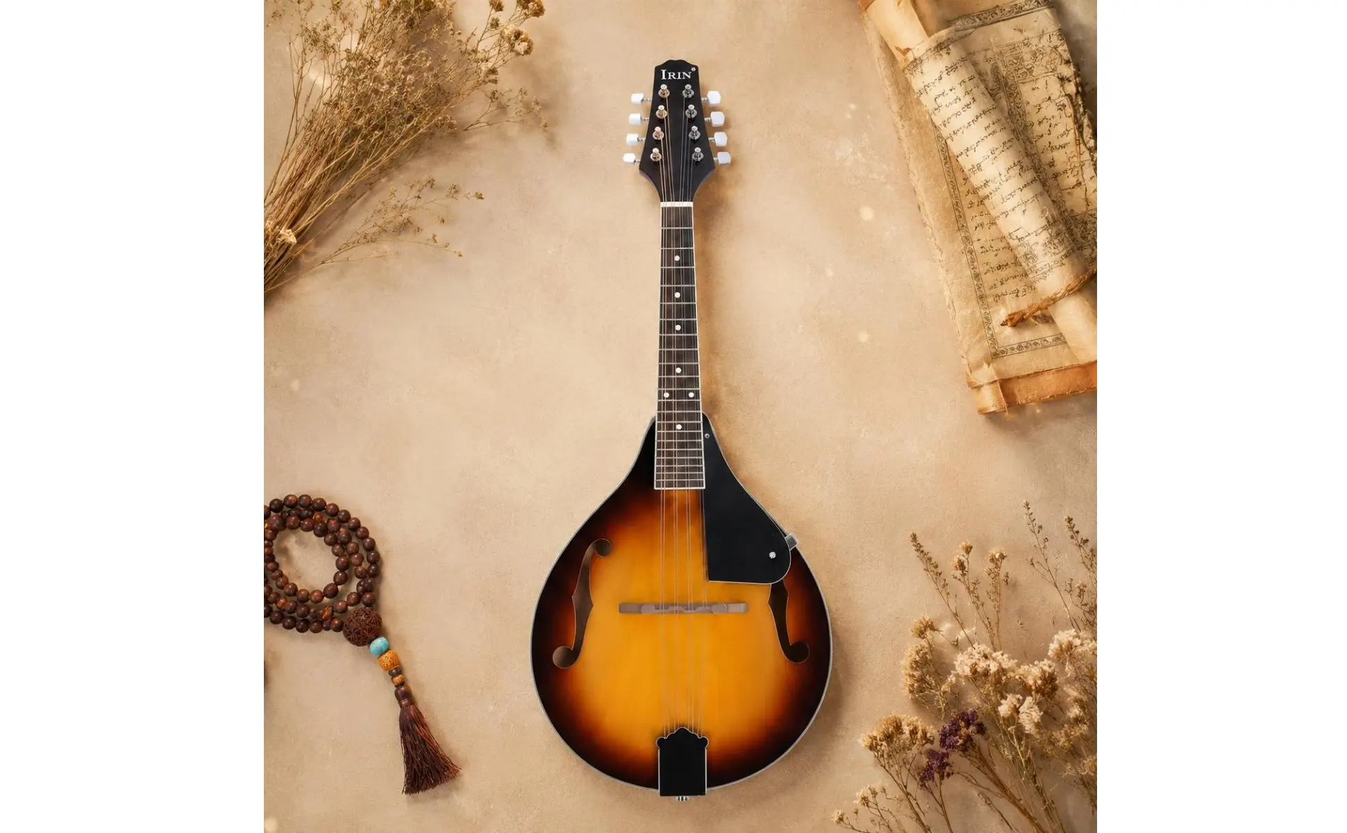 8-String Mandolin Hand-Friendly Shape Two-Tone Gradient Mandolin