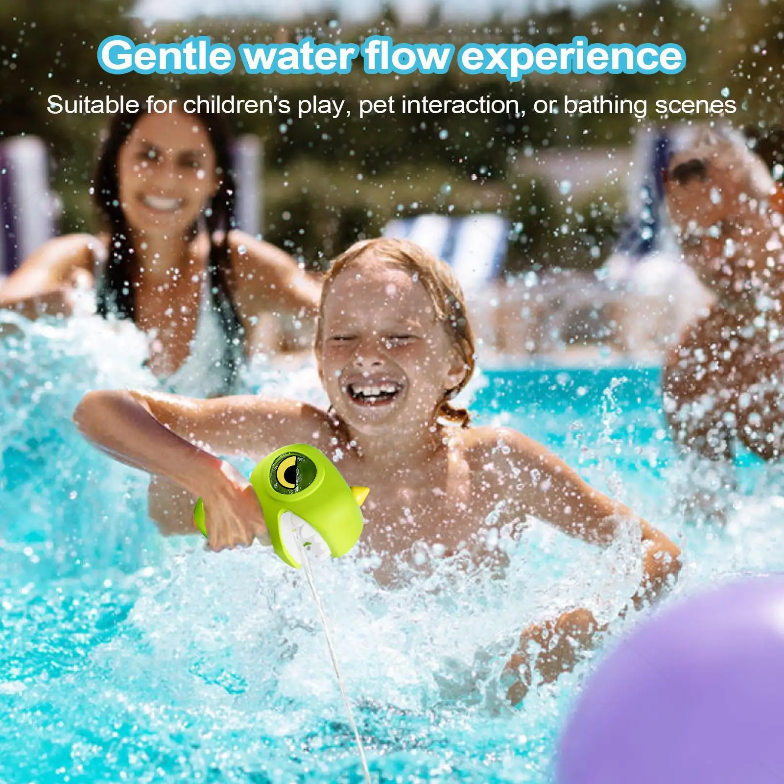 Water Squirter Toy Children Cartoon Water Squirter Press Control Long-Range Spraying Equipment For Hot Days Swimming Pool